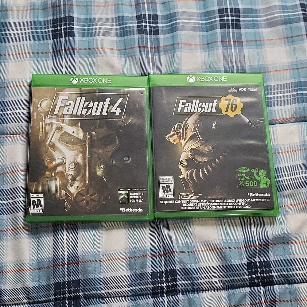 2 Fallout 76 Xbox one video game lot 4 Microsoft games bundle